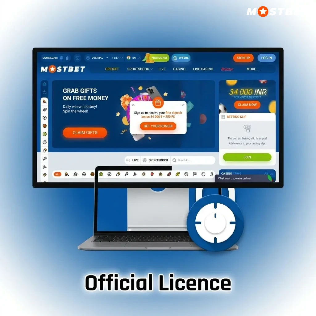 Mostbet official Curaçao eGaming licence No. 8048/JAZ ensuring fair play, data security and responsible gaming for Indian players